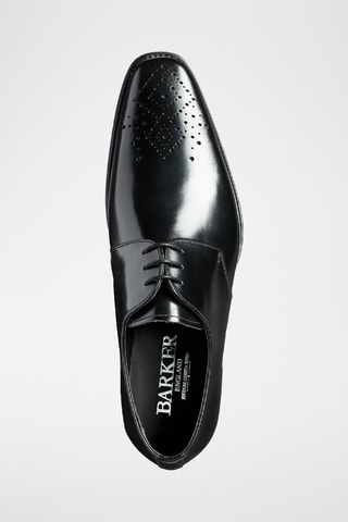 Stringate in pelle verniciata Darlington  - Nero