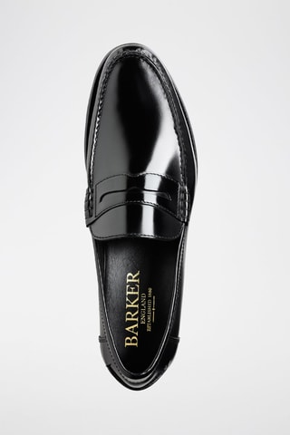 Mocassini in pelle verniciata Newington  - Nero