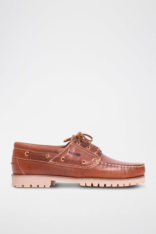 Scarpe da barca in pelle Brixham  - Nero e marrone