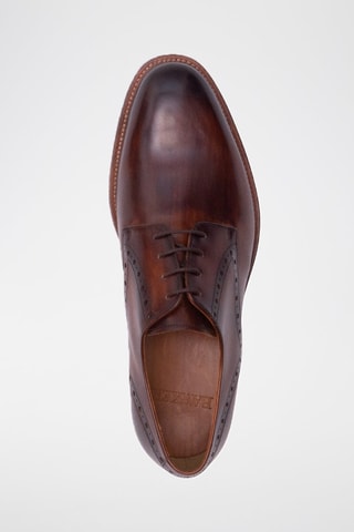 Stringate in pelle Trent  - Marrone