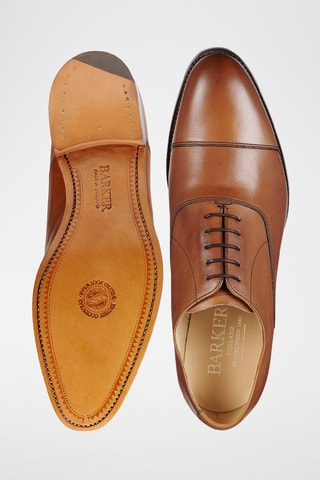 Oxford in pelle di vitello Duxford  - Marrone