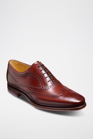 Oxford in pelle di vitello Turing  - Rosso