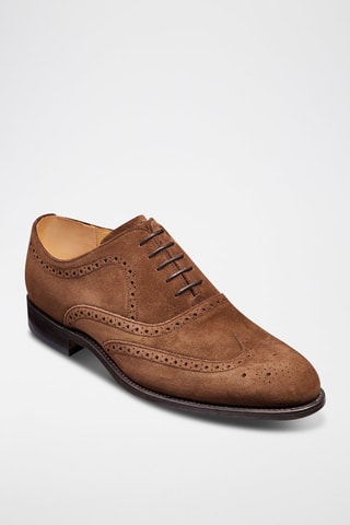 Oxford in pelle scamosciata Hampstead  - Marrone