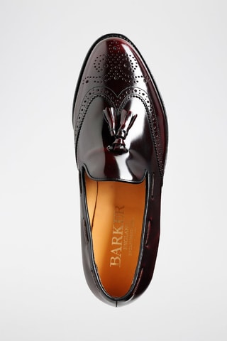 Slippers en cuir Clive  - Rouge