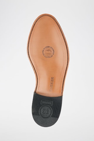 Slippers en cuir Clive  - Rouge