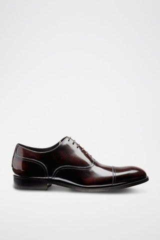 Oxford in pelle verniciata Bates  - Marrone