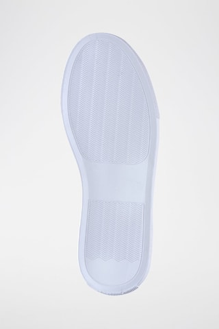 Sneakers in pelle Isla  - Bianco e argentato