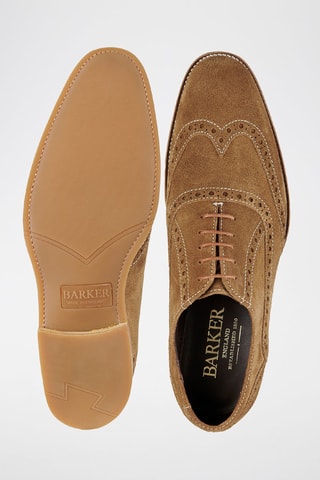 Oxford in pelle scamosciata Grant  - Marrone