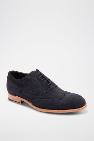 Oxford in pelle scamosciata Brando 2  - Blu