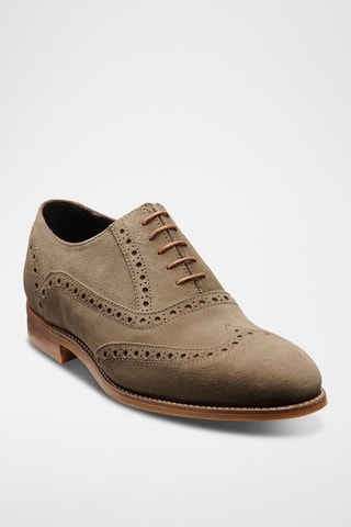 Oxford in pelle scamosciata Grant  - Marrone