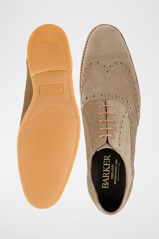 Oxford in pelle scamosciata Grant  - Marrone