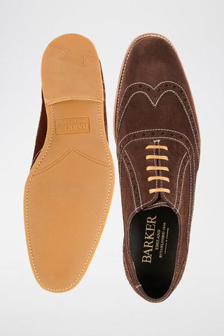 Oxford in pelle scamosciata Grant  - Marrone