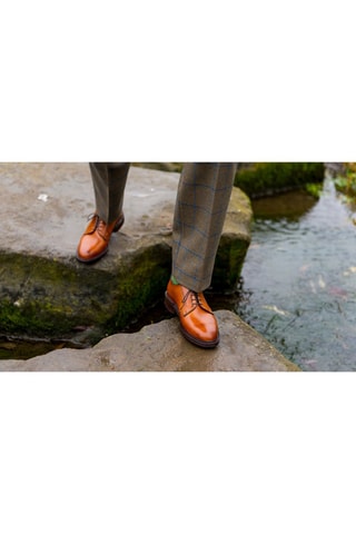 Derbys en cuir Nairn  - Marron