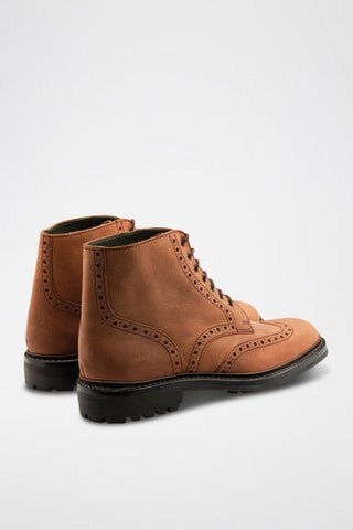 Stivaletti in pelle Butcher 2  - Nero e marrone