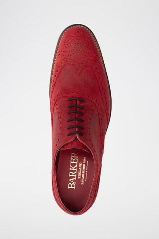 Oxford in pelle di vitello Brando 2  - Nero e rosso