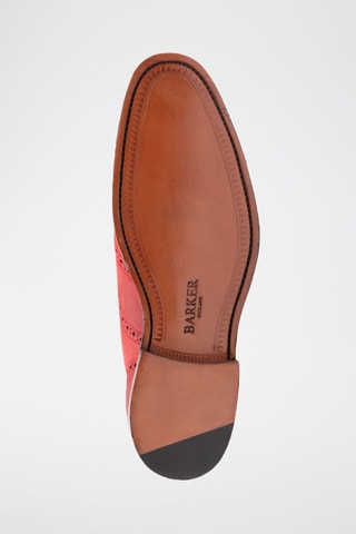 Oxford in pelle di vitello Brando 2  - Nero e rosso