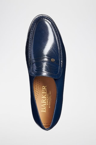 Mocassini in pelle Jefferson  - Blu e dorato