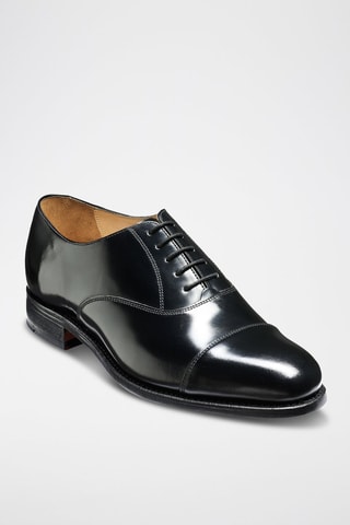 Oxford in pelle verniciata Luton  - Nero