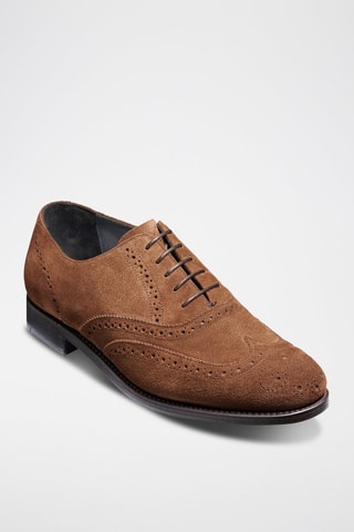 Oxford in pelle scamosciata Chancery  - Marrone