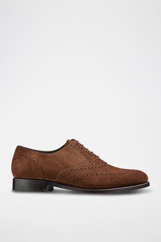 Oxford in pelle scamosciata Chancery  - Marrone