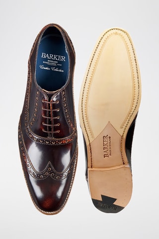 Oxford in pelle Grant  - Marrone