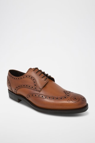 Derbys en cuir de veau Grassington  - Marron