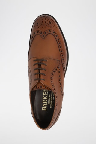 Derbys en cuir de veau Grassington  - Marron