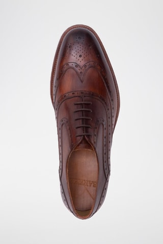 Oxford in pelle Liffey  - Marrone