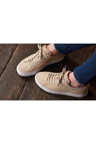 Sneakers in pelle scamosciata Isla  - Bianco e beige