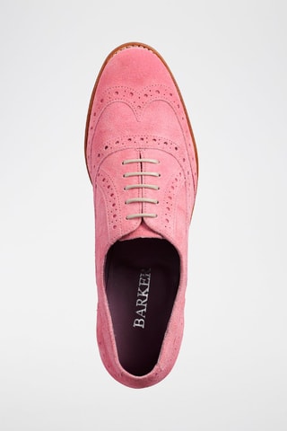 Stringate in pelle scamosciata Freya  - Rosa