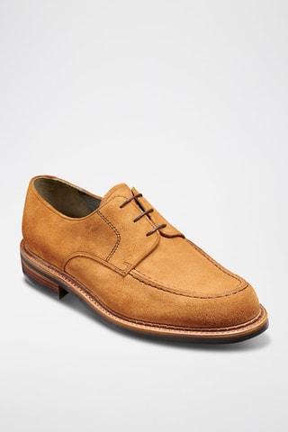 Stringate in pelle scamosciata Wilson  - Marrone