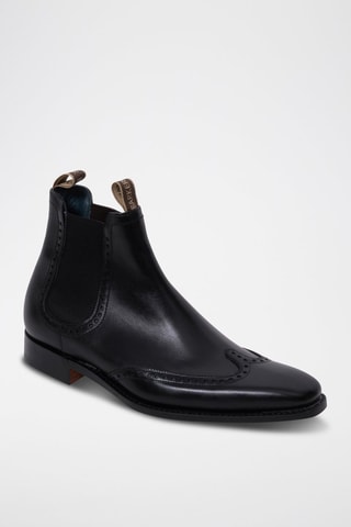 Stivaletti Beatles in pelle di vitello Moreton  - Nero