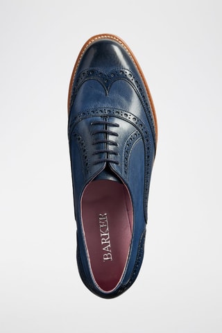 Stringate in pelle Fearne  - Blu