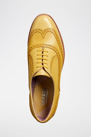 Stringate in pelle Santina  - Giallo