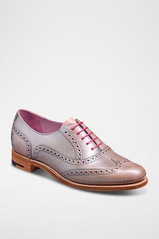 Stringate in pelle Santina  - Viola