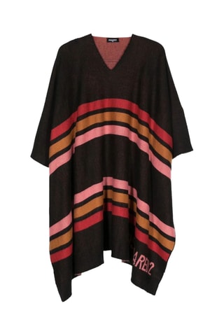 Poncho de lana - Negro