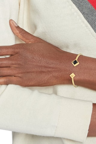 Bracciale bangle placcato - Placcato oro giallo