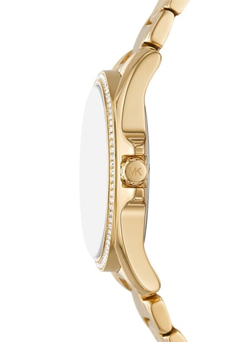 Montre à quartz en acier inoxydable - Doré