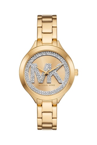 Montre à quartz en acier inoxydable - Doré