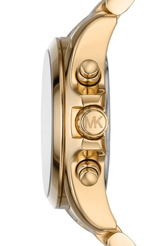 Orologio al quarzo in acciaio - Cronografo - Dorato