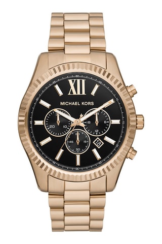 Orologio al quarzo in acciaio inossidabile - Cronografo - Dorato