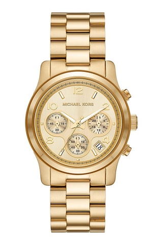 Orologio al quarzo in acciaio - Cronografo - Dorato