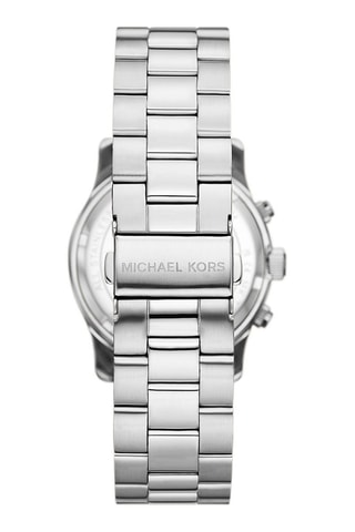 Montre à quartz en acier - Chronographe - Argenté