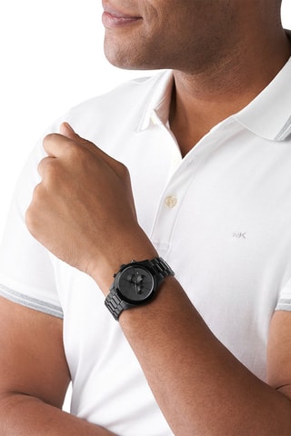 Orologio al quarzo in acciaio - Cronografo - Nero