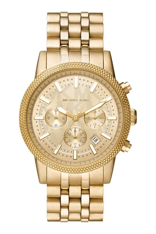 Orologio al quarzo in acciaio - Cronografo - Dorato