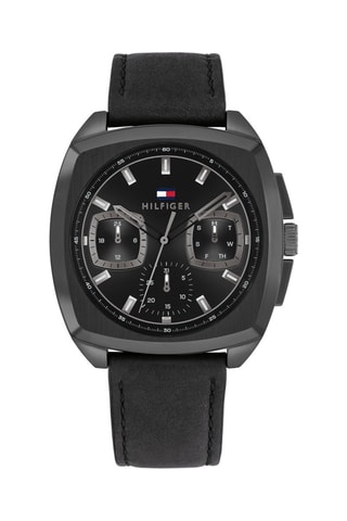 Orologio al quarzo in pelle Apollo - Nero