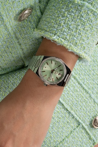 Orologio al quarzo in acciaio  - Argentato