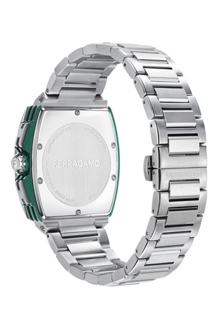 Orologio al quarzo in acciaio - Cronografo - Argentato