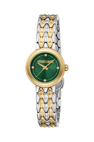 Stalen Quartz Horloge - Zilverkleurig en Goudkleurig