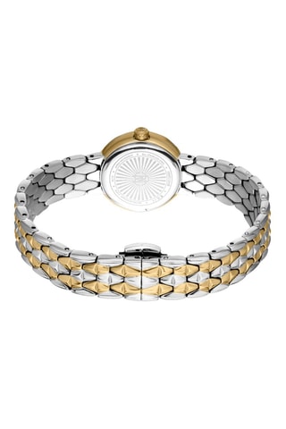 Stalen Quartz Horloge - Zilverkleurig en Goudkleurig